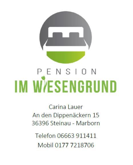 Pension Im Wiesengrund Steinau Marborn Штайнау-ан-дер-Штрасе Экстерьер фото
